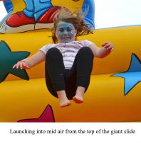 High rise fun on the giant slide