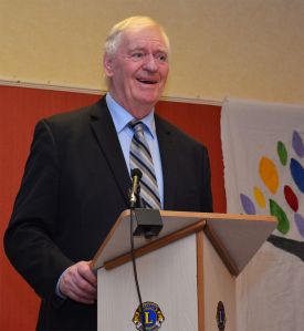 Lawrie McMenemy addresses Convention talking through his experiences with the Special Olympics