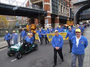 Lions start the 3 mile procession at the Lord Mayors Show