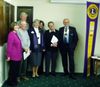 Five new Lions at Maidenhead with DG Judith and Lion President Peter Newbound