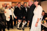 International President Sid shows a leg