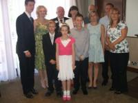 DG Brigid with the extended family at District Handover 2010